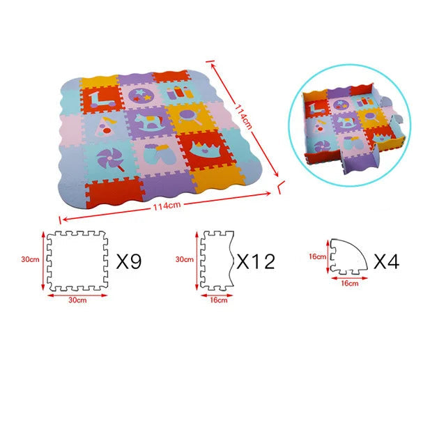 Animal Pattern Baby Play Mat Puzzle Toys For Kids Children EVA Foam Yoga Crawling Mats Floor Tapete Room Decor Baby Child Gifts