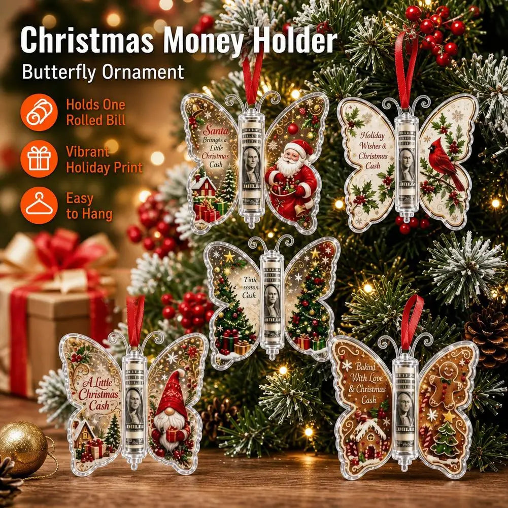 Christmas Hanging Decoration Hanging Christmas Cash Gift Ornament Acrylic Christmas Ornament Acrylic Holiday Party Decoration