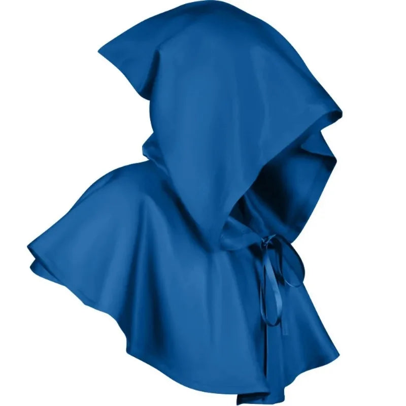 Halloween  Adult Solid Costume Death Cloak Medieval Hooded Costume Cloak Movie Cosplay Clothing Party Clothes