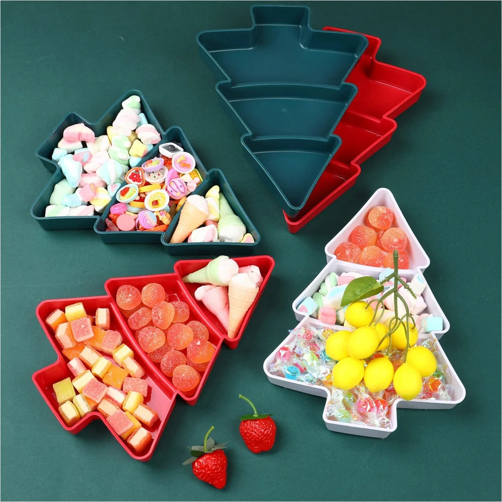 Christmas Tree Fruit Plate Merry Christmas Party Decorations For Home Navidad Noel Natal Xmas Gifts Happy New Year