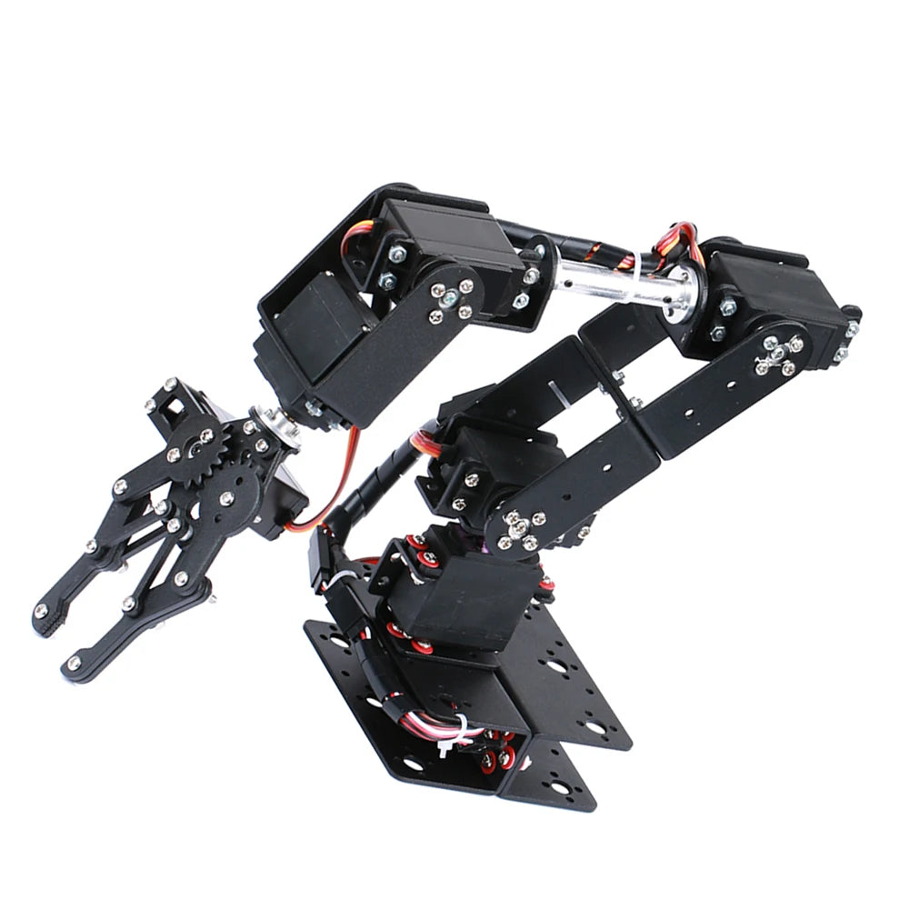 6-DOF Robotic Arm DIY Kit Multi Degree-of-Freedom Robot Servo Grasping Maker Education Construction Set (Excluding Servo)
