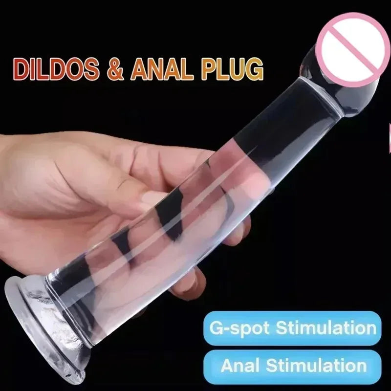Strap-on Dildo Panties Wearable Massager Penis Penetration Suction Cup Anal Toy for G-spot Stimulation for Lesbians and Couples