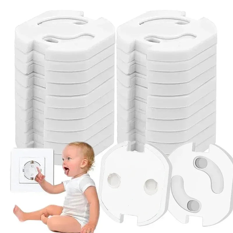 EU Power Socket Electrical Outlet Baby Kids Child Safety Guard Protection Anti Electric Shock Plugs Protector Rotate Cover