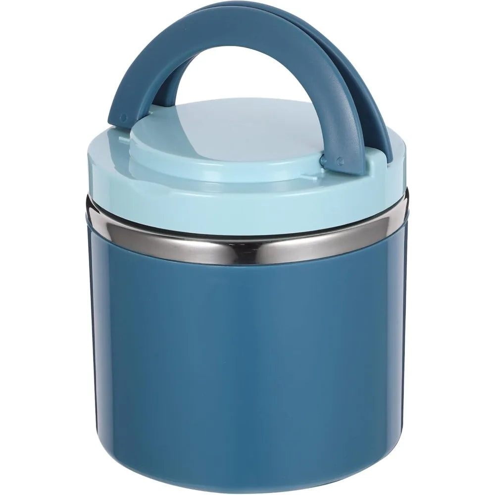 630/1000ml Lunch Box Food Containers Stainless Steel Large Capacity Snack Box Insulated Soup Cup for Outing Camping Traveling