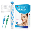 New 2 in 1 Auto Skin Tag Remover Kit Skin Tag Removal Pen With 40 Bands Wart Dot Treatment Remover Tool For Face Skin Full Body