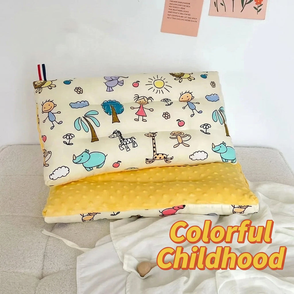 Soft baby pillow Comfortable velvet newborn pillow Baby sleep headrest Breathable baby pillow Mom's Love