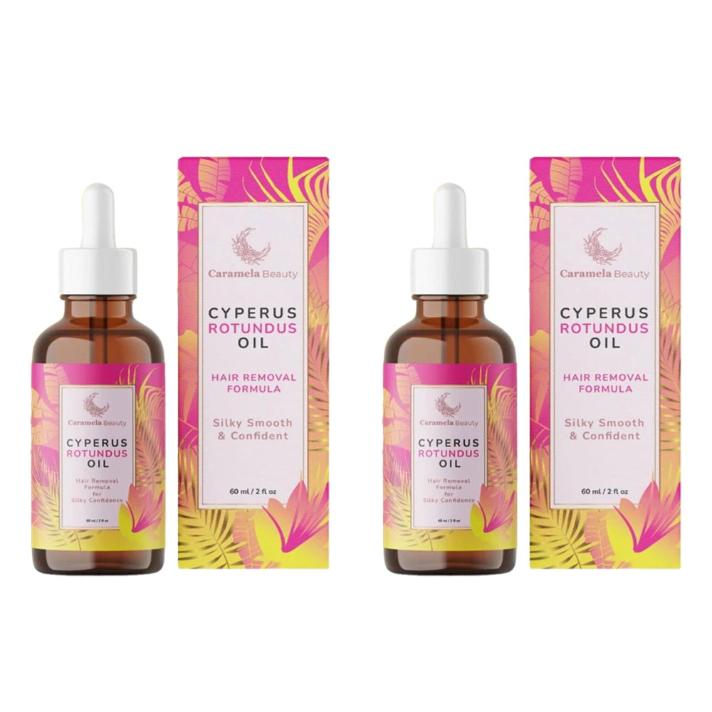 Cyperus Rotundus Oil Hair Growth Inhibitor Caramela Beauty Natural Hair Reduction Oil for Armpit Leg Arm Smooth Skin Care