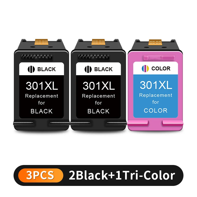Royek Re-manufactured Ink Cartridge Compatible for HP 301 301XL INK DeskJet 1050 2050 3050 2150 1510 2540 Printer Cartridges XL