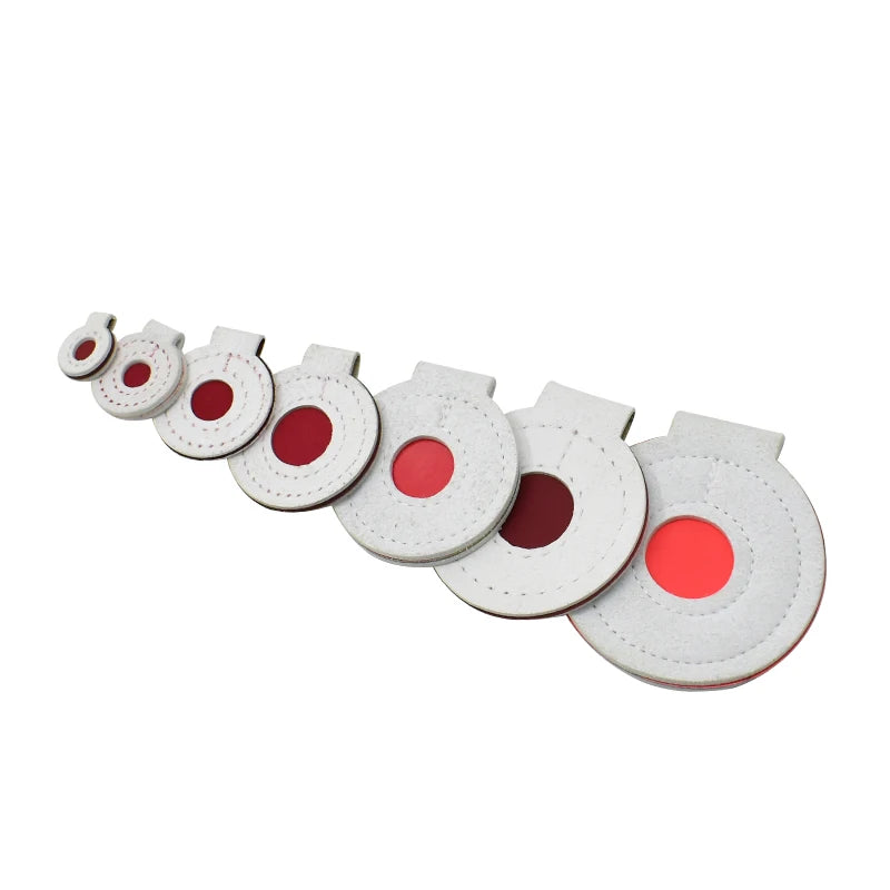 Shooting Training Bullseye Set Hanging Round Target Leather Material Slingshot Shooting Aiming Practice Target