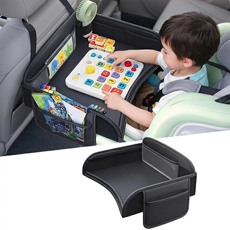 Car Seat Back Hanging Bag, Rear Seat Kids' Lunch Desk, Food Tray, Long Trip Movie Phone Holder, Large Capacity Storage Bag