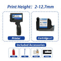 DCODE 1755PLUS Stampanti portatili da 12,7 mm Stampante a getto d'inchiostro portatile Testo QR Codice a barre Numero lotto Logo Immagine Data Macchina da stampa