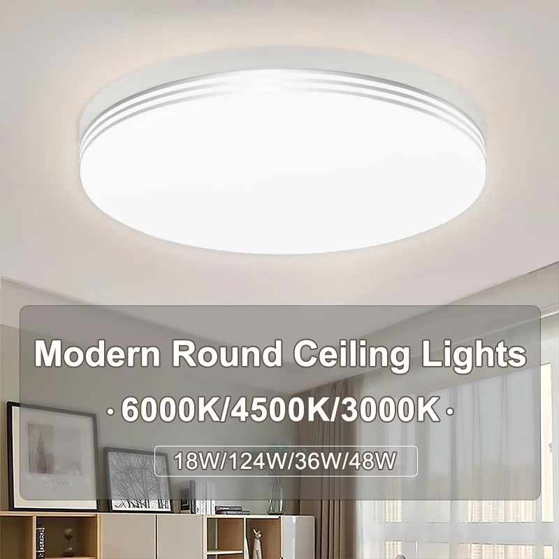 Round LED Ceiling Light Simple Square Ceiling Lights Modern Kitchen Ceiling Lighting Fixture Led Panel Lamp for Balcony Corridor