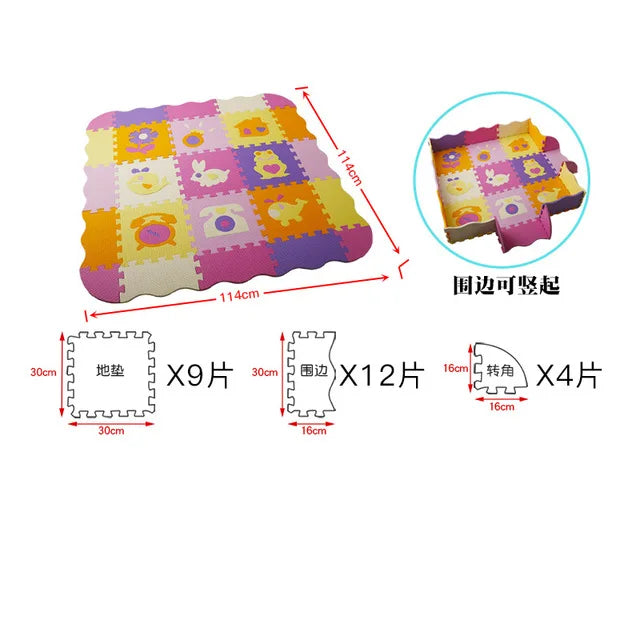 Animal Pattern Baby Play Mat Puzzle Toys For Kids Children EVA Foam Yoga Crawling Mats Floor Tapete Room Decor Baby Child Gifts