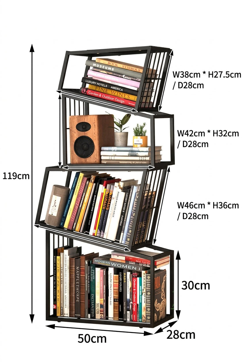 Alien Rotating Bookshelf Living Room Creative Magazine Rack Aesthetic Kid's Picture Book Organizer Estantes Storage Furniture