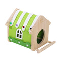Winter Pet Colorful felt Wood Parakeet Nest Box Bird House Breeding Nesting Bird Cage Box for Lovebirds Cockatiel Parrotlets