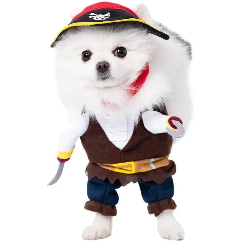 Halloween Funny Dog Clothes Small Medium Large Dogs Cat Cosplay Pets Dress Up Puppy Pullover Chihuahua Costume Party Pet Outfits