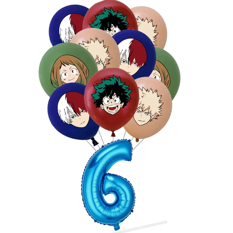 My Hero Academia Birthday Party Decoration Disposable Tableware Cup Plate Balloon Backdrop Banner Kid Favor Baby Shower Supplies