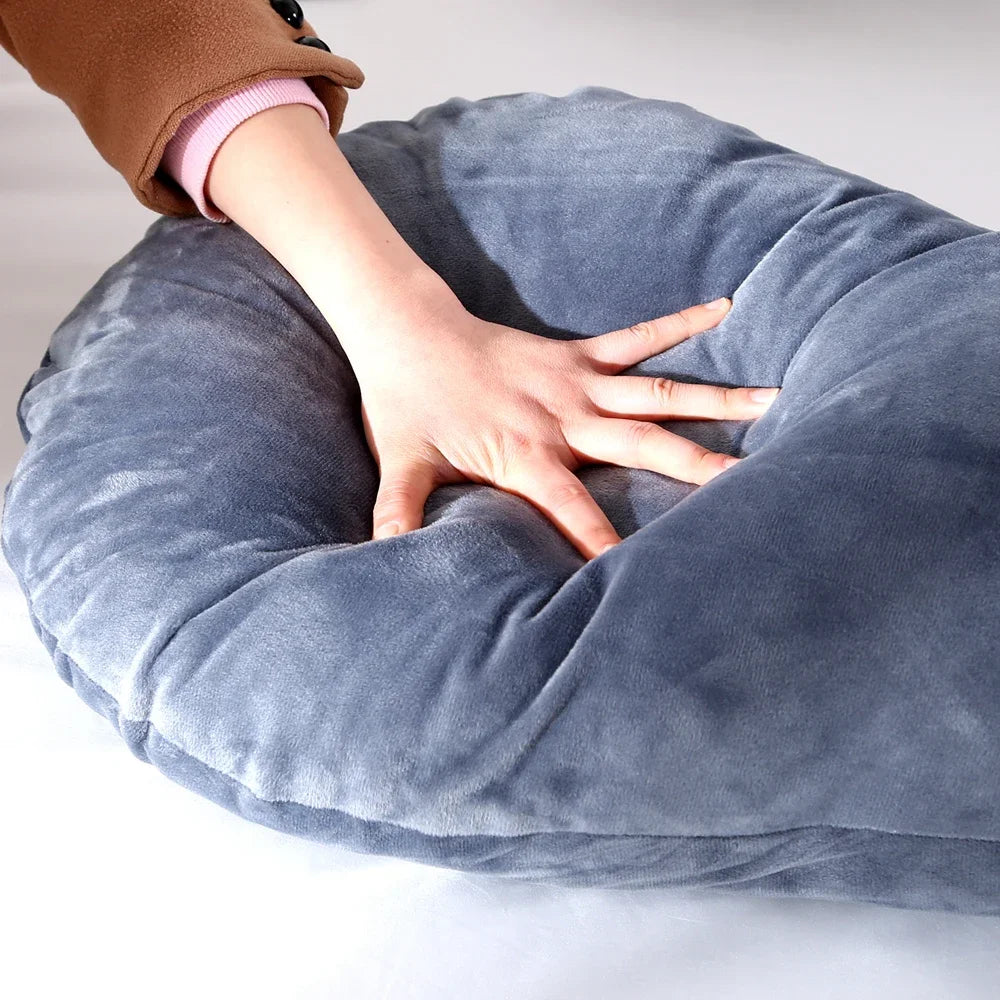 140x70cm 3000g 6.6lb Soft Pregnant Pillow U Type Lumbar Pillow Multi Function Side Protect Cushion for Pregnancy Women Velvet