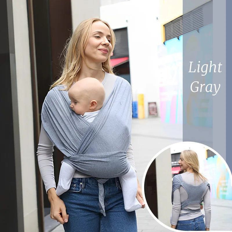 Ergonomic Baby Wrap Sling Carrier Soft Cotton Kangaroo Sling for Newborns to 36 Months Comfortable Front Baby Carrier