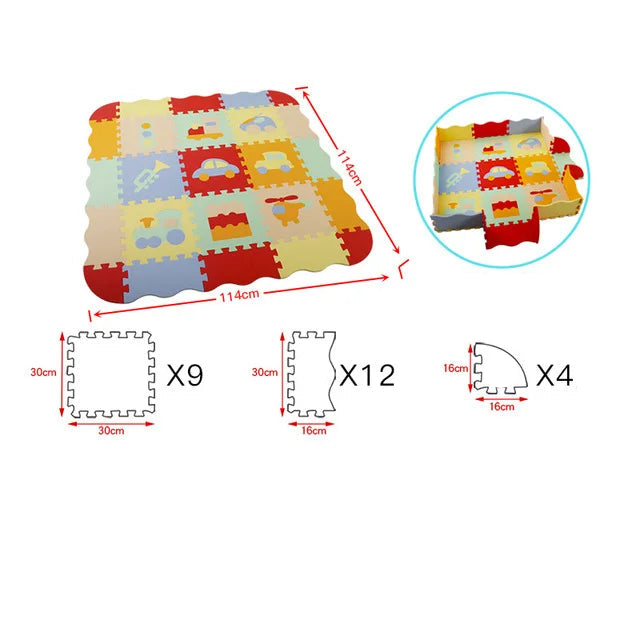 Animal Pattern Baby Play Mat Puzzle Toys For Kids Children EVA Foam Yoga Crawling Mats Floor Tapete Room Decor Baby Child Gifts