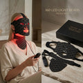 Wireless LED Face & Neck Mask Set, 160 LED Beads 7-Color Soft Silicone, Rechargeable Lightweight Facial Beauty Device, Comfort Fit Home SPA Skincare Tool for Skin Radiance & Fine Lines
