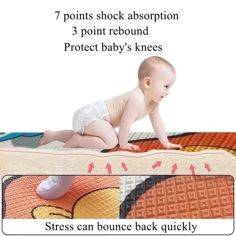2 thickness options 5 Size Options Crawling Carpet Baby Play Mat Children Rug for Kids Educational Toys Soft Activity Game Floor