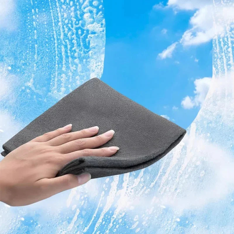 Thickened Magic Cleaning Cloth No Watermark Glass Wiping Cloth Reusable Window Glass Mirror Cleaning Rag Towel for Kitchen Auto