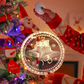 Merry Christmas LED Fairy Lights Santa Claus Elk Living Doors Windows Decoration New Year Gift  Christmas Tree Hanging Light
