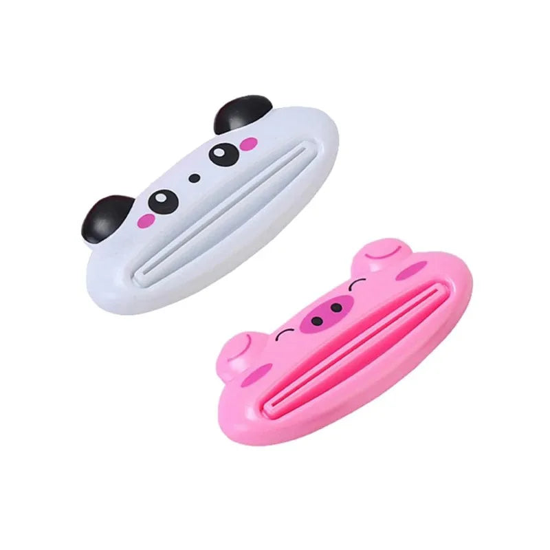New Type Squeezer Cute Cartoon Manual Toothpaste Squeezer Cute Frog Animal Shape Cleanser Manual Press Lazy Essential Set