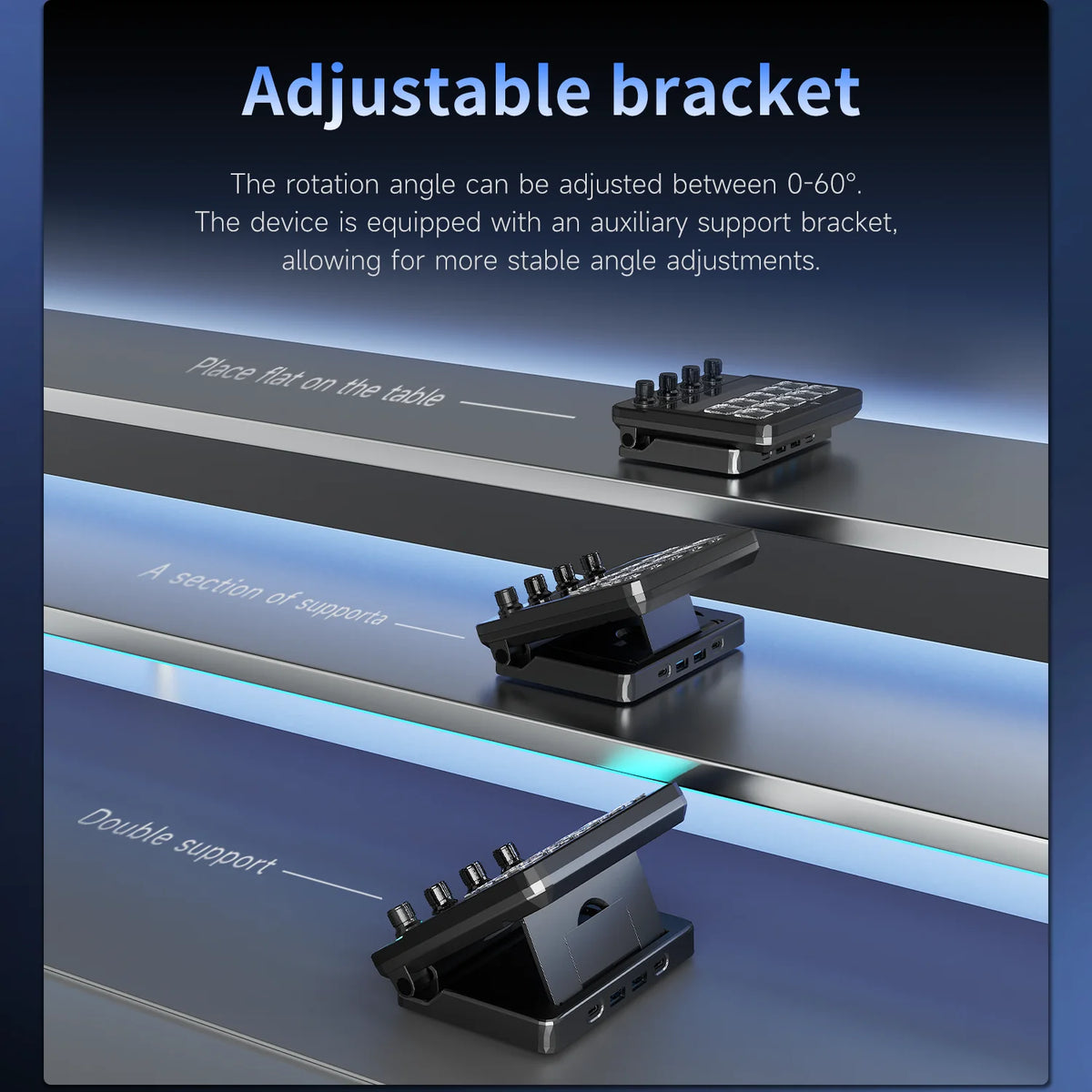 AJAZZ AKP05E PRO / AKP03E Visual Macro Pad, Programmable LCD Display Custom Keypad, Multi‑Knob Hot‑Swap Macro Keyboard for Video Editing Gaming Workflow