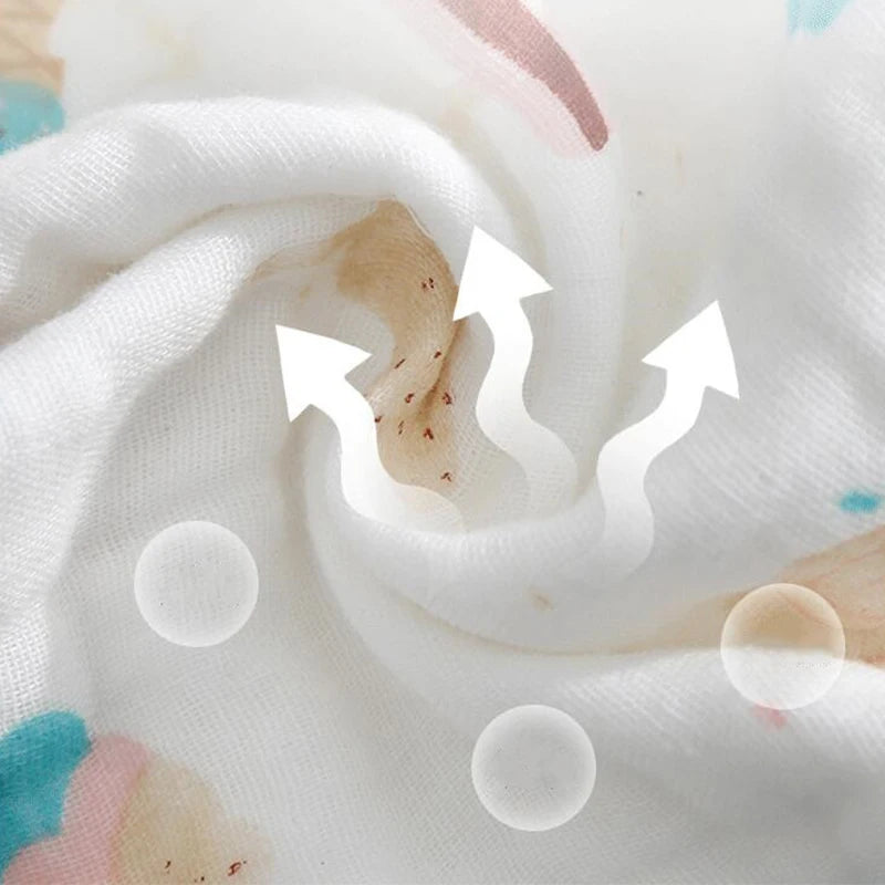 5PC Towel 25 * 25cm Six Layer Gauze Cotton Face Wash Waby Towel Kids Baby Newborn High-Density Fashion Cartoon Handkerchief New