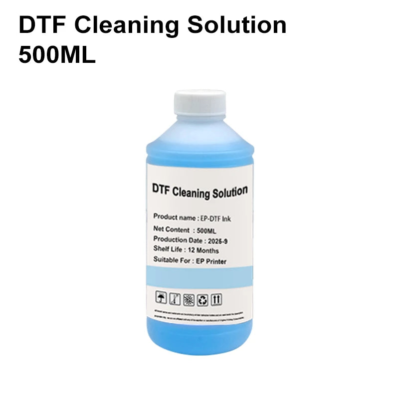 250ml 500ml 1000ml DTF Power Cleaner DTF Cleaning Solution Liquid For Direct to Film Printer Printhead L805 L1800 L800 1390