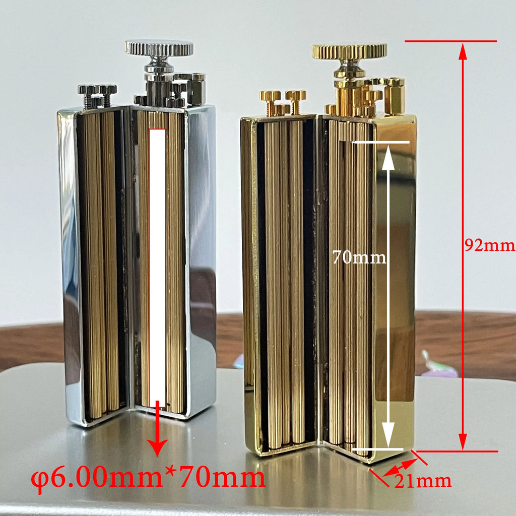 φ6mm Classic Solid Brass Cigaretts Rolling Machine Slim Smoke Hand Manual slim Tobacco Roller Handmade Can Fit 70mm Rollie Paper