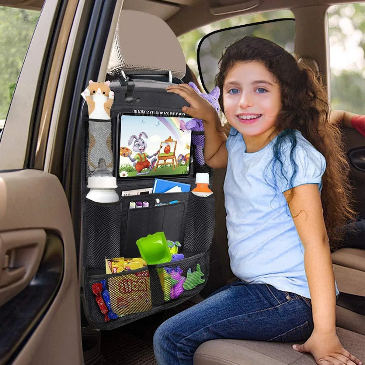 1/2pcs Car Seat Back Storage Bags Multiple Pockets Baby Seat Hanging Bag Toys Nappy Diapers Organizer Baby Itmes