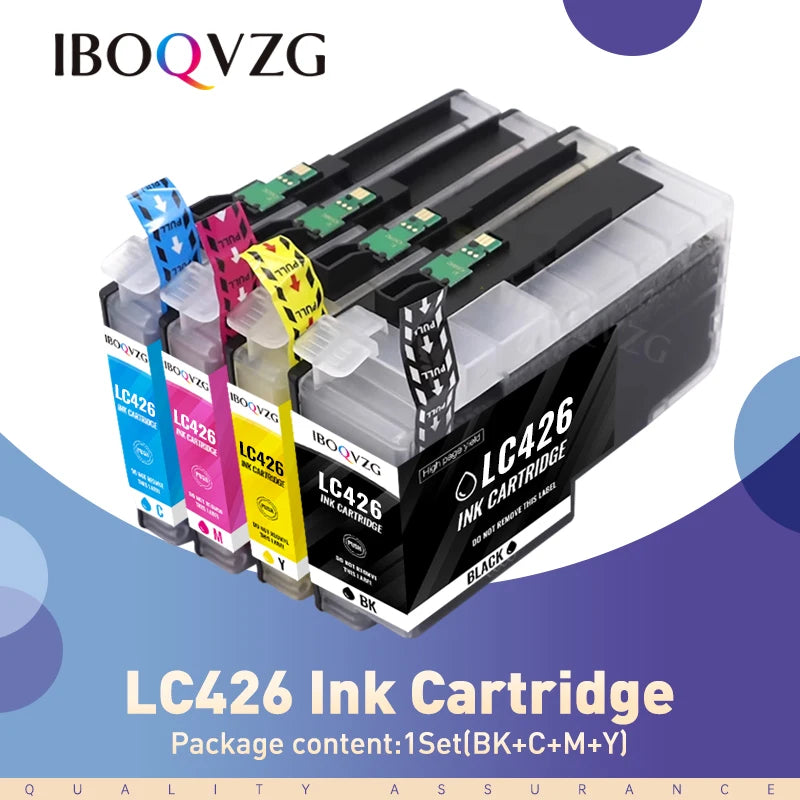 IBOQVZG LC426XL Ink Cartridges Compatible for Brother LC426 LC426XL Ink Cartridge MFC-J4335DW MFC-J4340DW J4535DW Printer ink