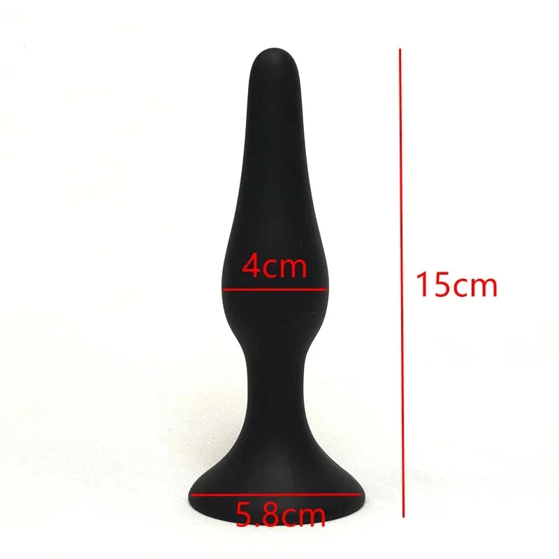 Multi-size Silicone Butt Plug Dilator G-spot Massage Toy Suction Cup Design Adult Personal Products