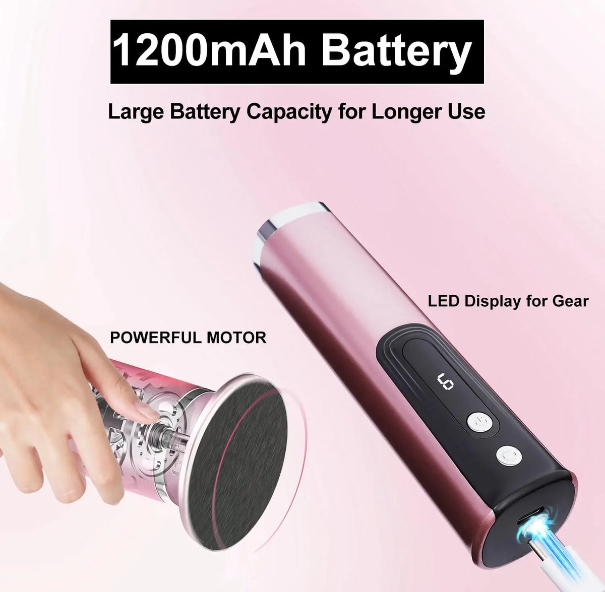 Electric Foot Callus Remover 2 In 1 Nail Foot File Pedicure Tool Rechargeable Wireless Powerful Foot Scrubber Dead Skin Remover