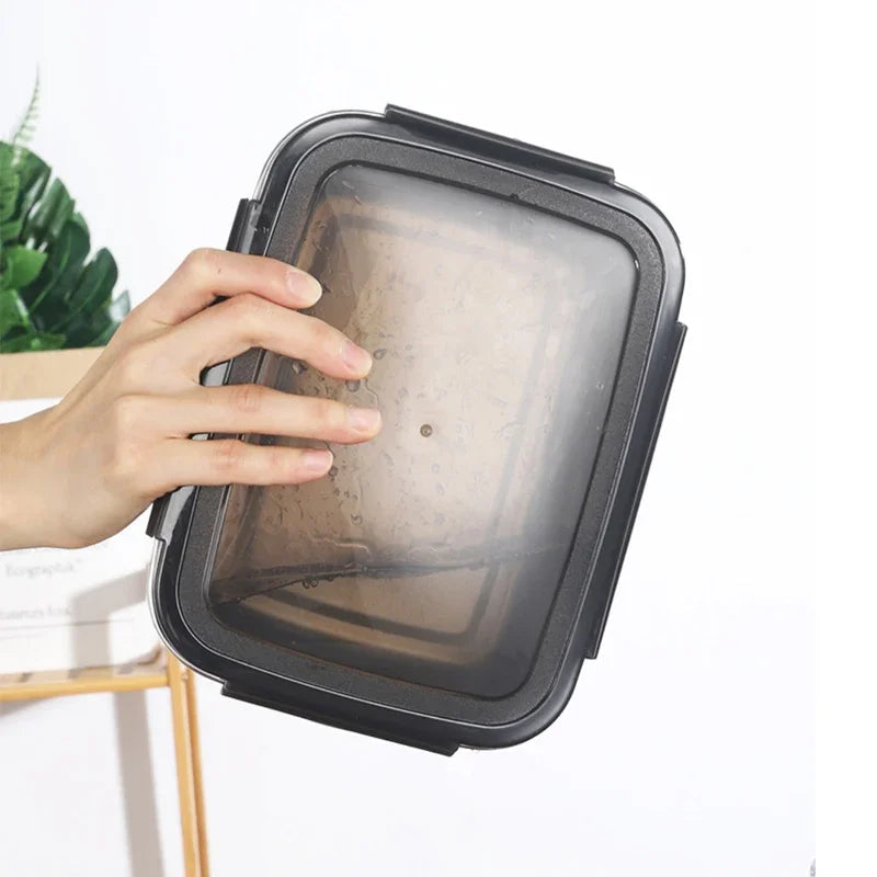 1x Lunch Box Bento Box 304 Stainless Steel Family Refrigerator Food Storage Containers Portable Outdoor Lunch Boxes 7 Sizes