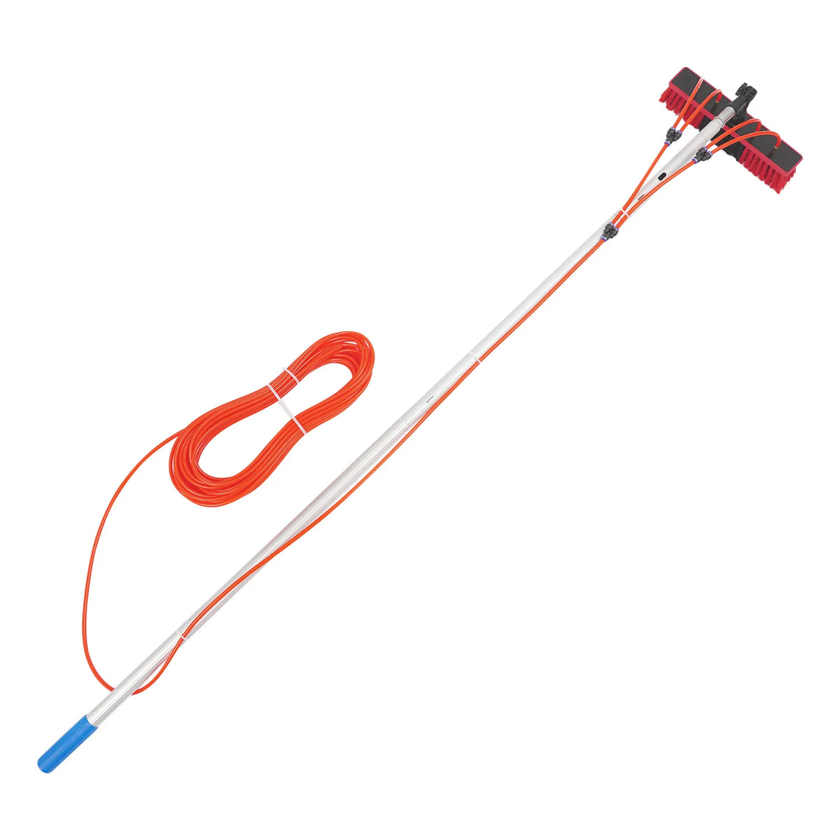 Window Cleaning System Cleaning Brush & Pole Cleaning Kit for Solar Panel and Outdoor Window Cleaning Kit 7/8/10 Meter