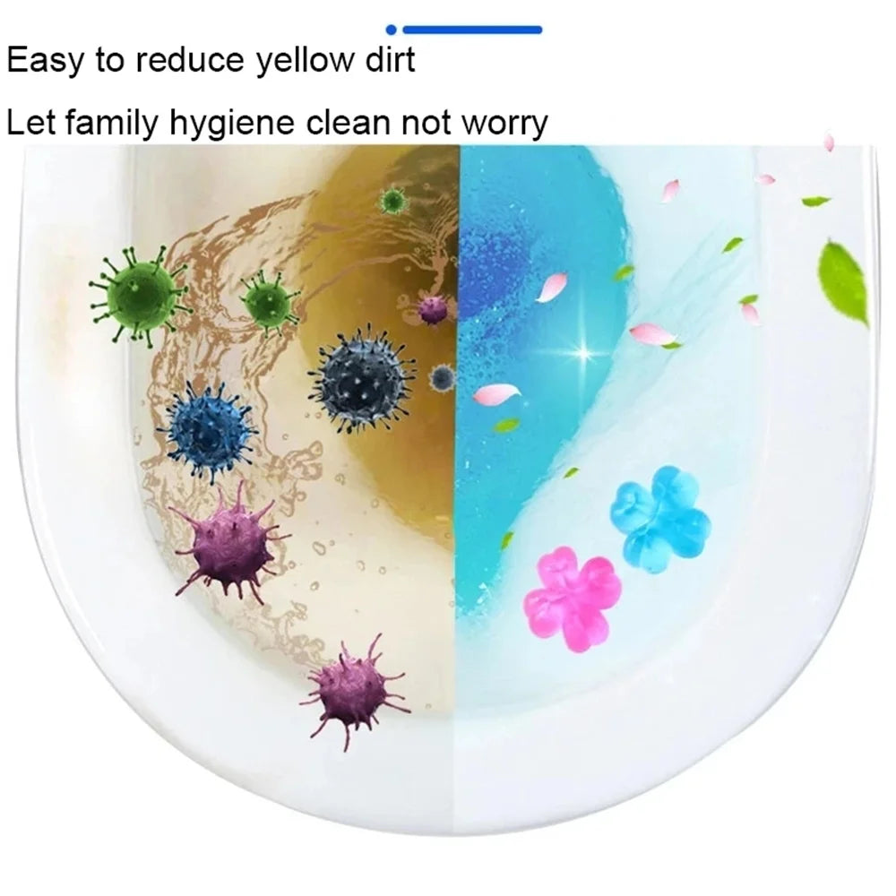 1/3/6/9PCS Multipack Flower Aroma Toilet Cleaning Gel, Toilet Deodorant Cleaner, Odor Remover, Household Cleaning Supplies