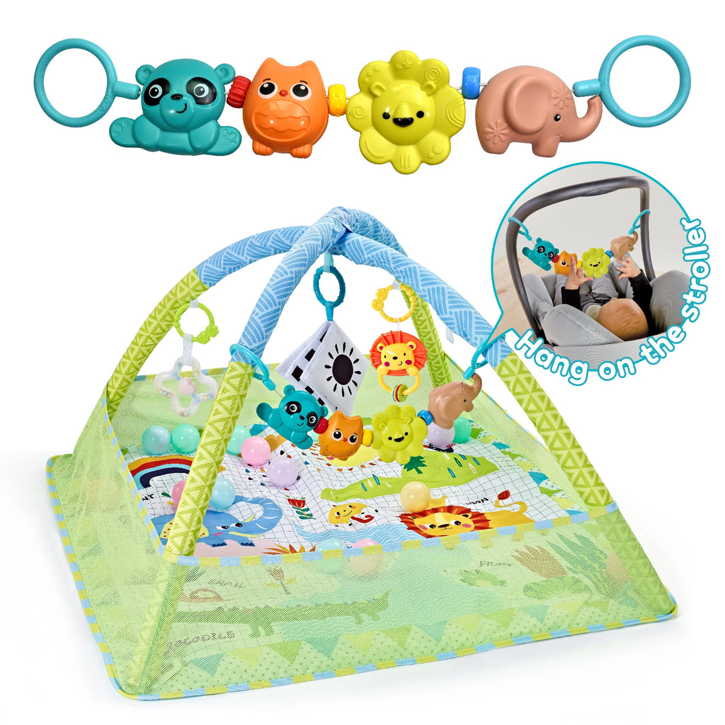 Baby Early Education Puzzle Toys Fitness Frame Sensory Skill Development Game Multifunctional Fence Crawling Mat Educational Toy