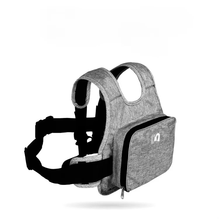 Child Motorcycle Safety Harness with Storage Bag Adjustable Breathable Shoulder Straps for Children Kids Motorbike Seat Belt
