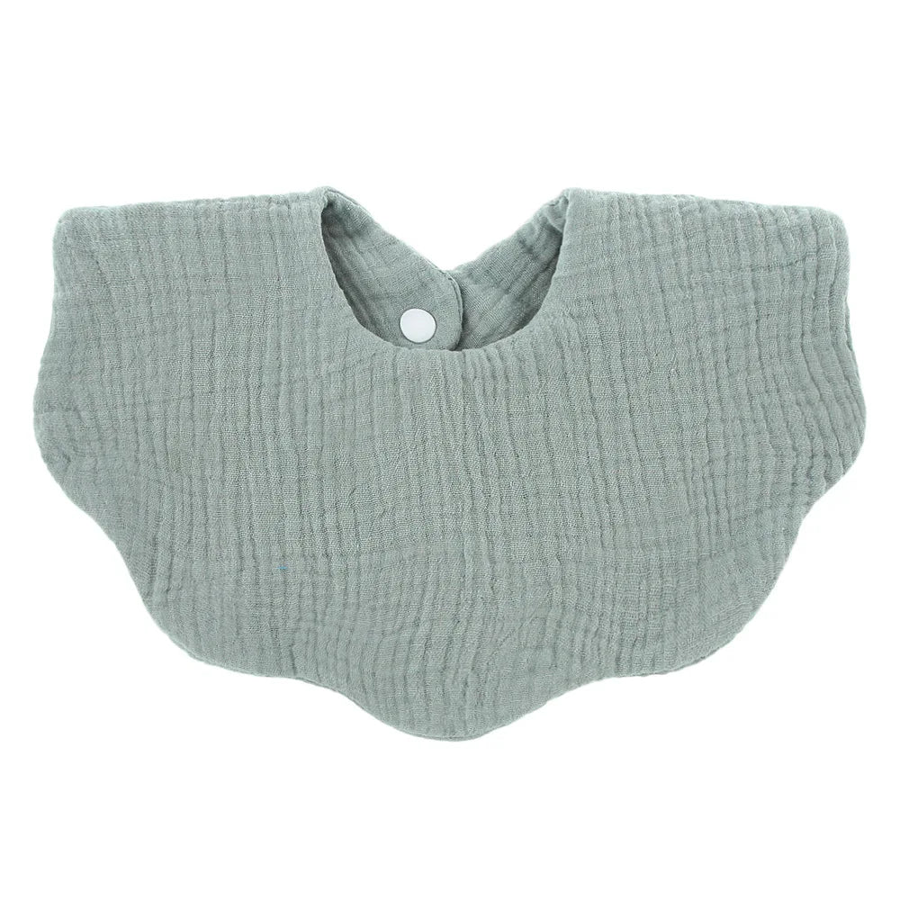 Cotton Soft Baby Print Bibs Solid Color Infant Bib Newborn Burp Cloths Bandana Scarf for Kids Boy Girls Feeding Saliva Towel