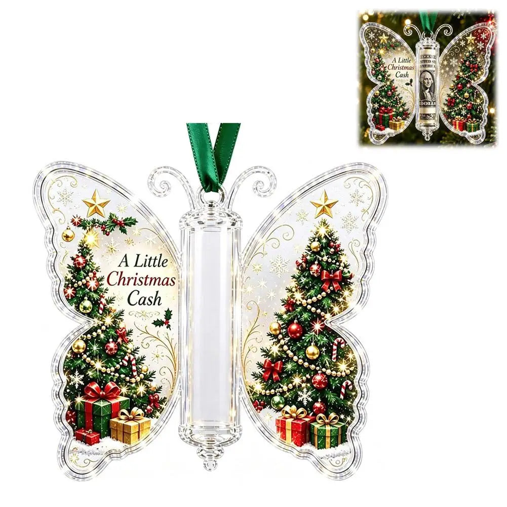 Christmas Hanging Decoration Hanging Christmas Cash Gift Ornament Acrylic Christmas Ornament Acrylic Holiday Party Decoration