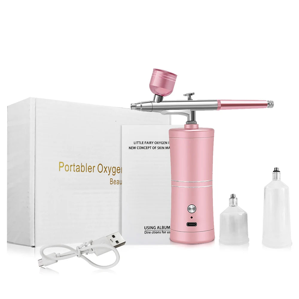 Airbrush Nail With Compressor Portable Air Brush Nails Compressor for Nail Art Paint Painting Crafts Airbrush Compressor Kit