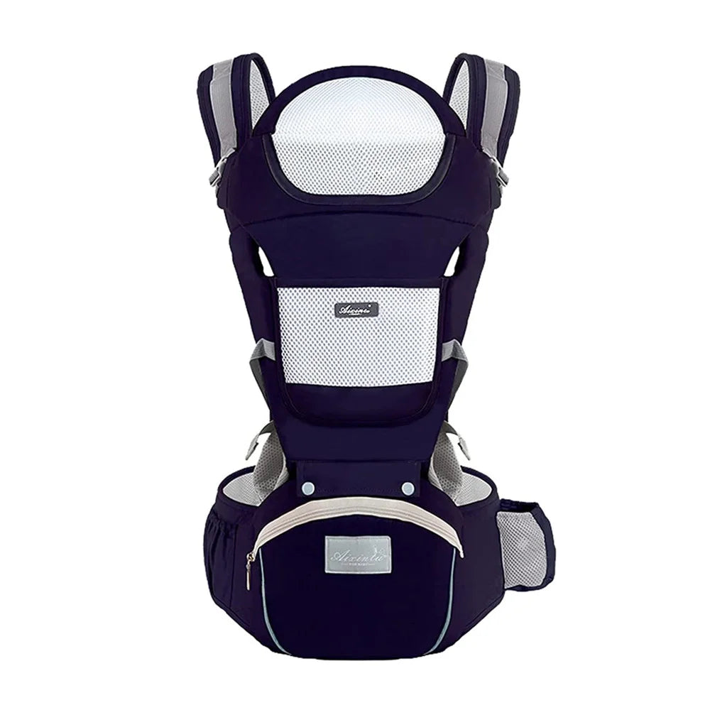 Ergonomic Baby Carrier Backpack, Infant Hipseat Carrier, Front-Facing Ergonomic Kangaroo Baby Wrap Sling, Travel Backpack