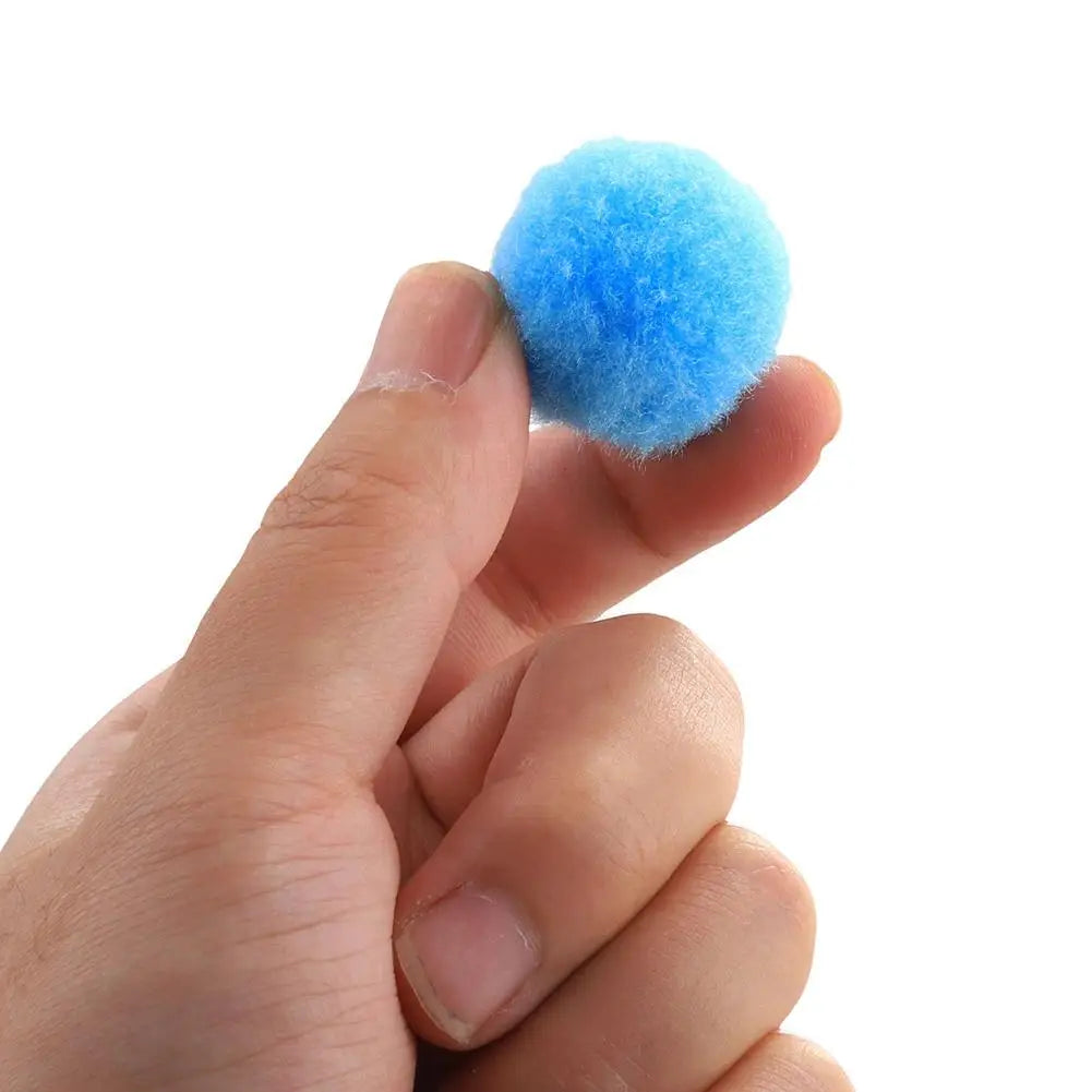 Cat Plush Ball Shooting Mini Pompoms Launcher Games Pet Accessories Funny Cat Toys High Bounce Ball To Tease The Pet Supplies