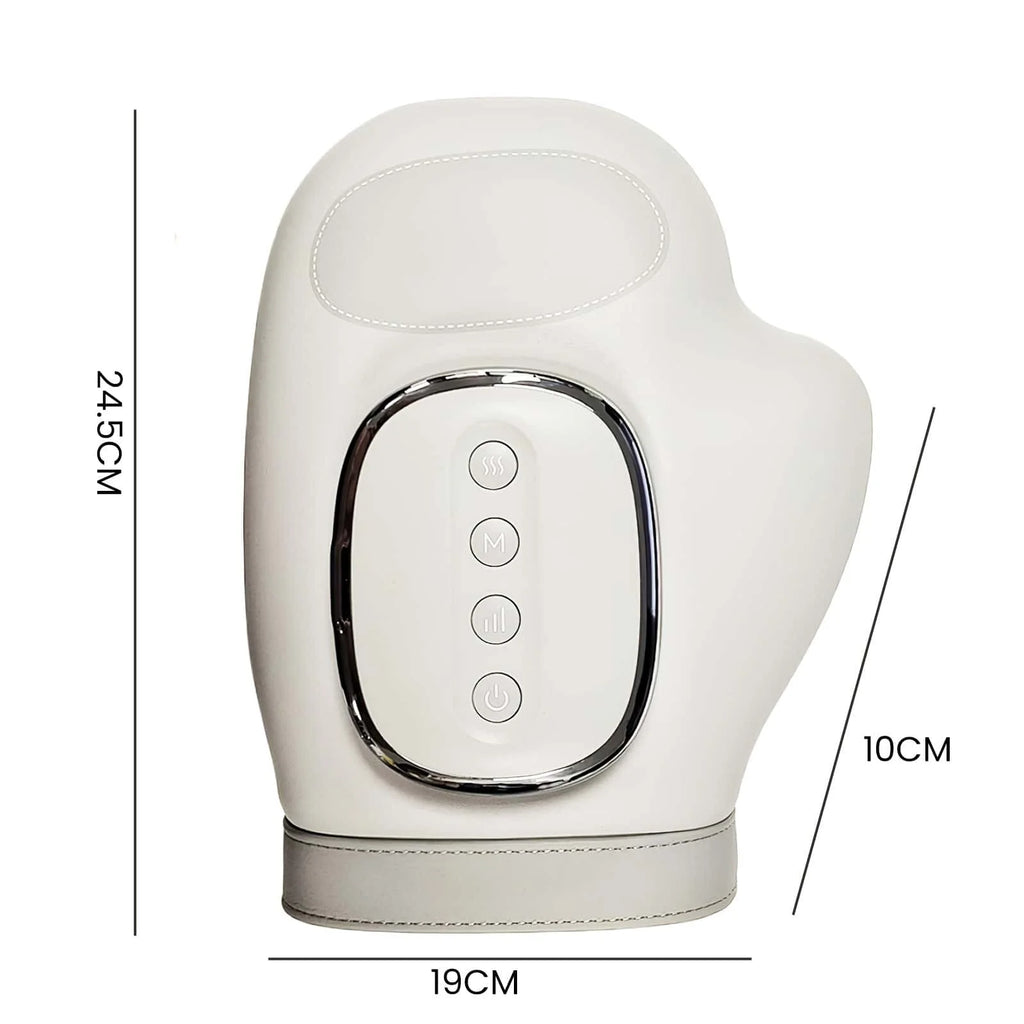 Electric Hand Massager with Heat & Compression 5 Speed Levels USB Rechargeable 2000mAh Hand Massage Machine for Arthritis Carpal Tunnel Syndrome Hand Pain Relief