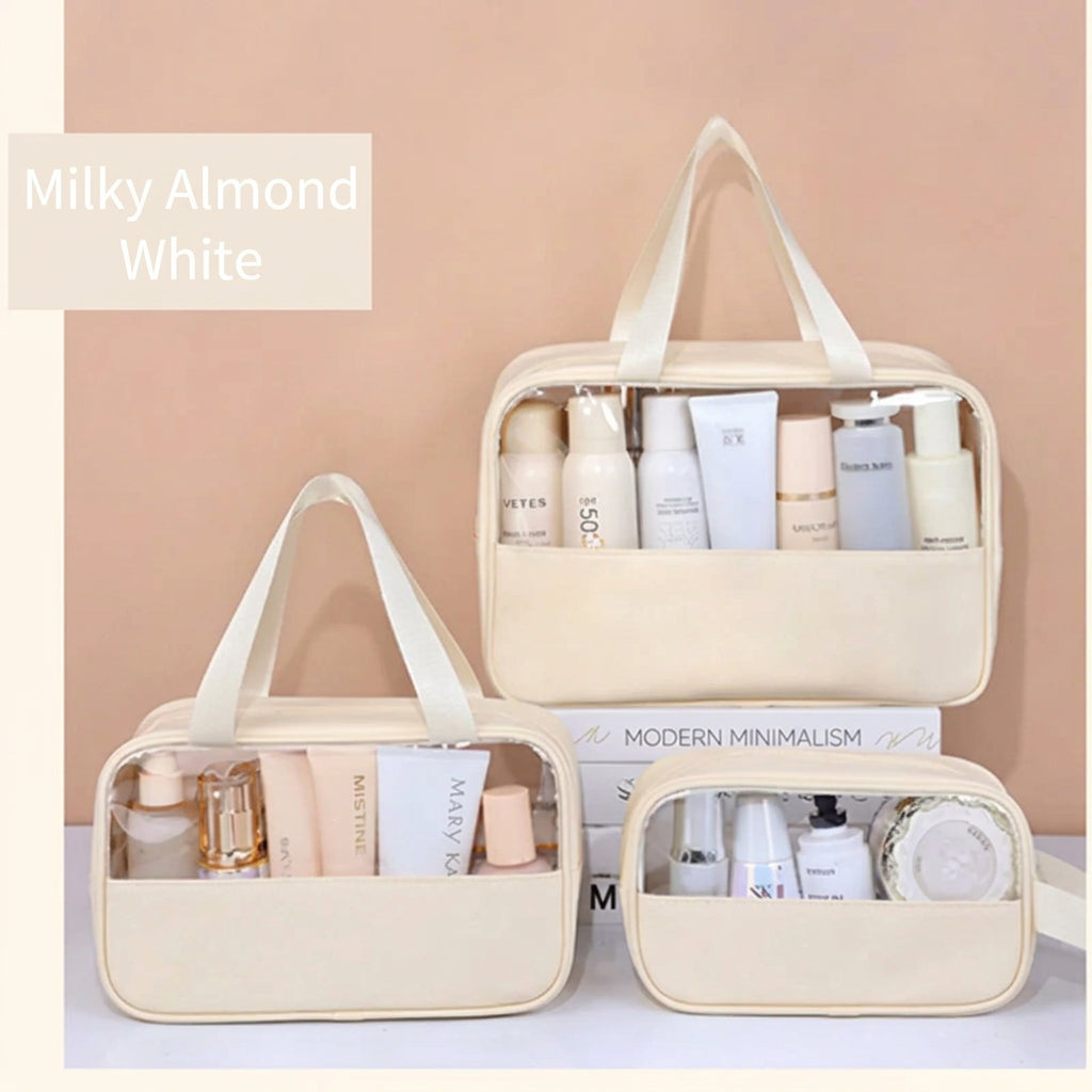 Portable Travel cosmetic bag Women Transparent Makeup Bag Large-Capacity Bath Wash Bags Multifunction Waterproof Storage Case
