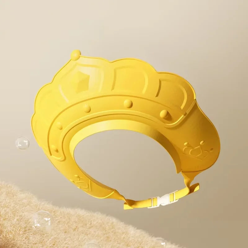 Baby Bath Cap Infant Ear Protection Kids Shampoo Shield Bath Head Cover Baby Shower Cap Adjustable Hair Wash Hat